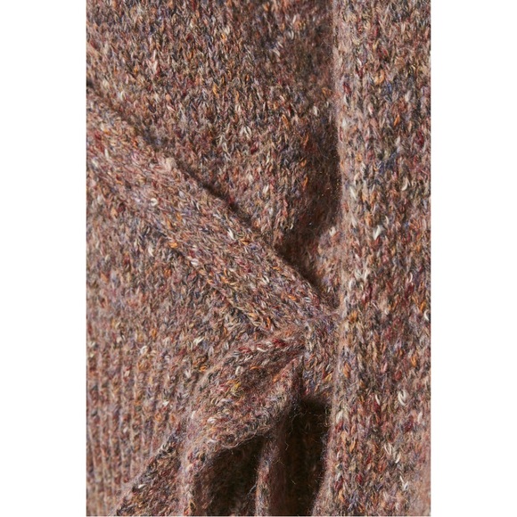 🌷Cream🌷 Multi Colour Wrap Sweater / Size L - Picture 2 of 3